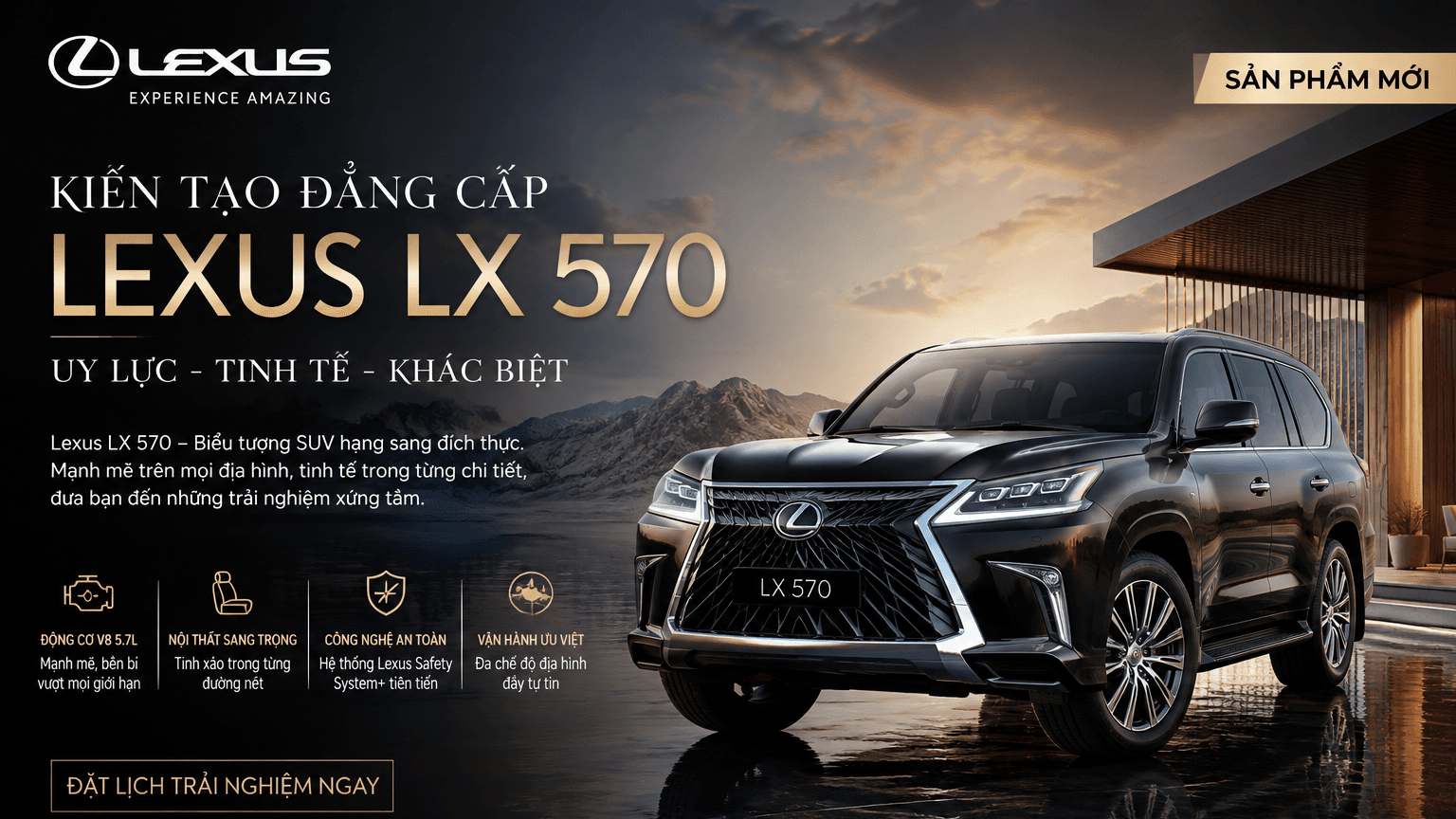 Ảnh bìa chiến dịch Kiến Tạo Đẳng Cấp – Lexus LX 570